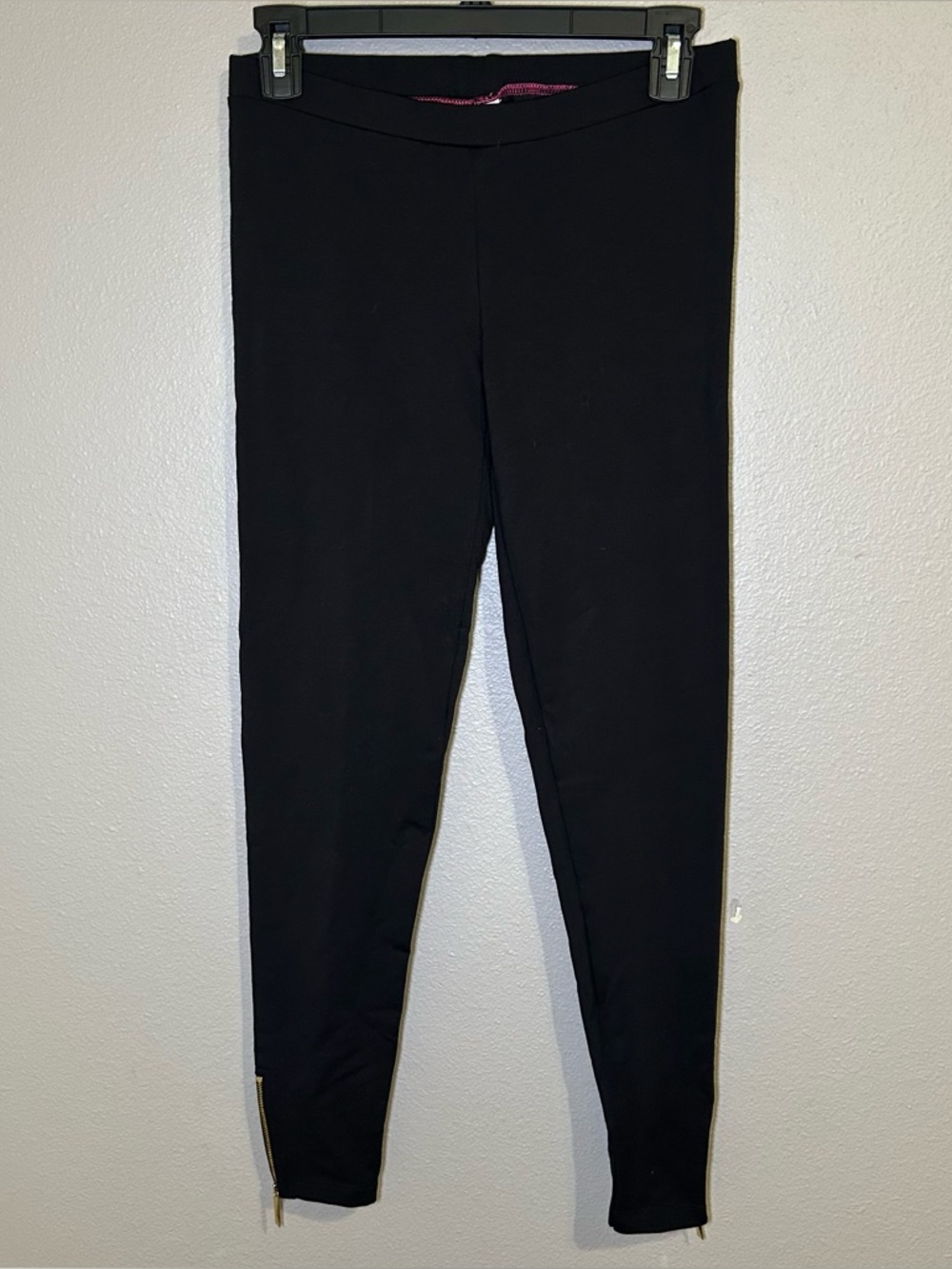 Kate Spade Black Ankle Zip Leggings Women’s Size Medium Large